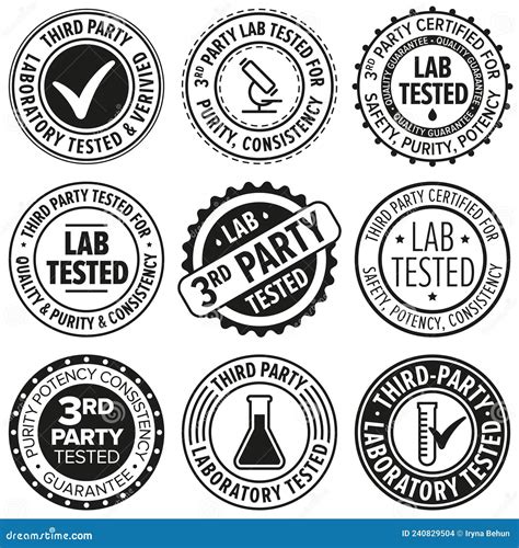 3rd party lab tested seal transparent background|Certified Labs royalty.